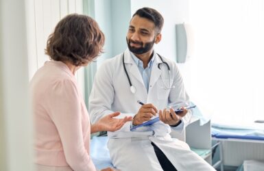 patient and doctor discussing