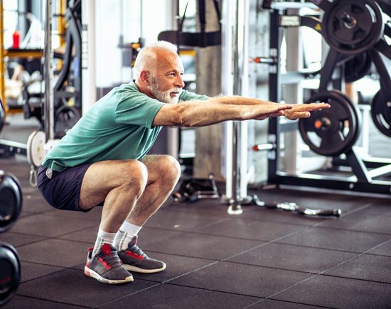 older guy training older guy training